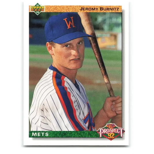1992 Upper Deck #65 Jeromy Burnitz NM-MT New York Mets Baseball Card - Baseball Card Single