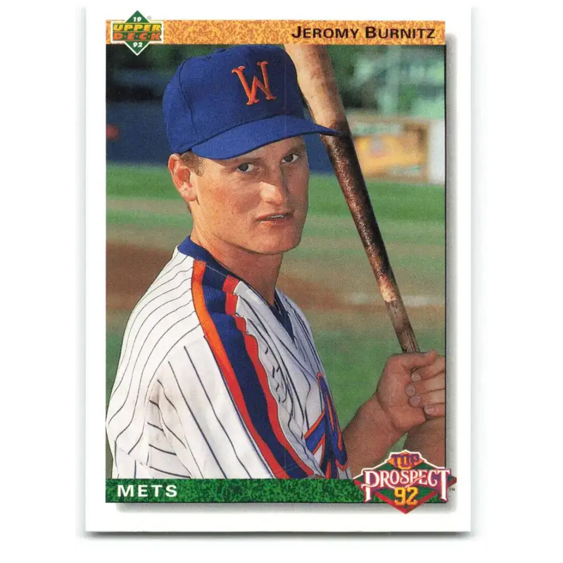1992 Upper Deck #65 Jeromy Burnitz NM-MT New York Mets Baseball Card - Baseball Card Single