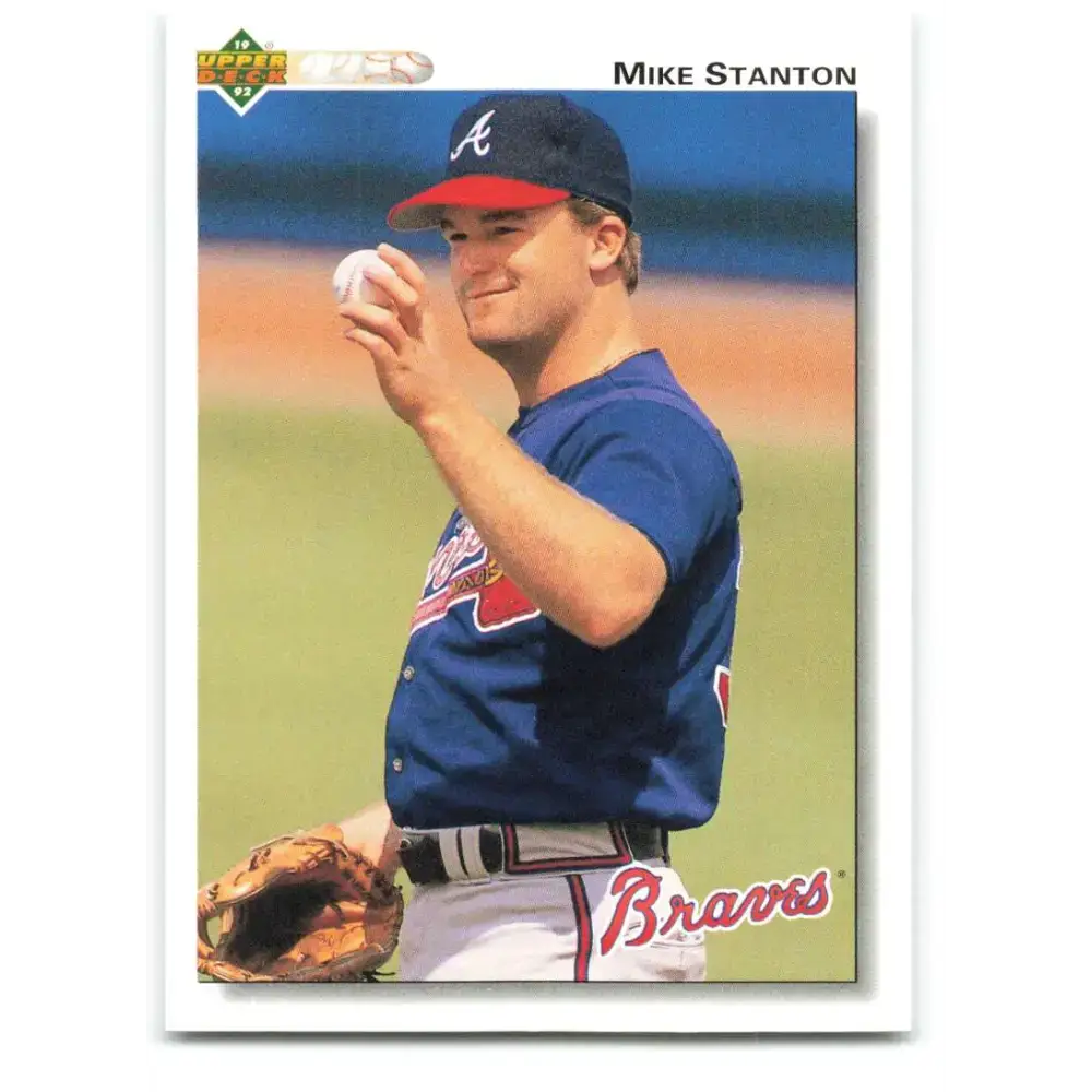 1992 Upper Deck #653 Mike Stanton NM-MT Atlanta Braves Baseball Card - Baseball Card Single