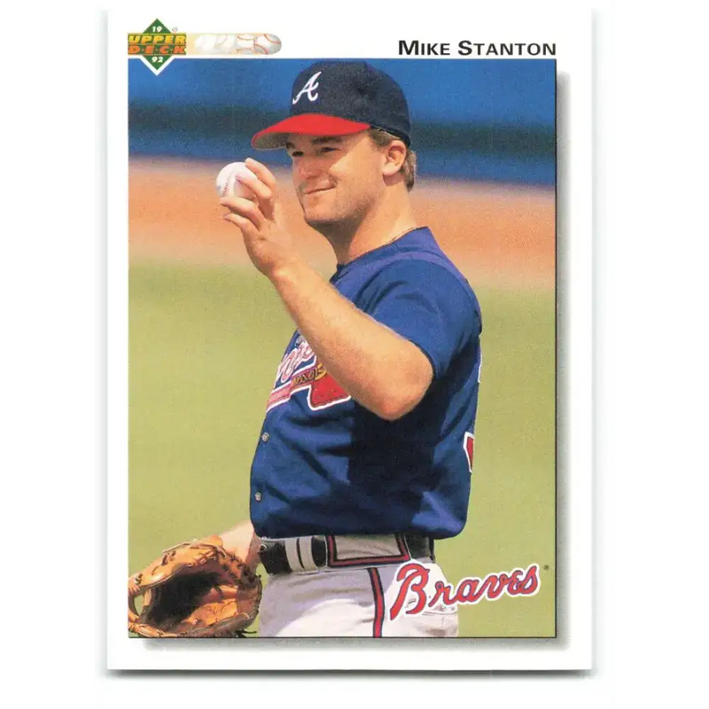 1992 Upper Deck #653 Mike Stanton NM-MT Atlanta Braves Baseball Card - Baseball Card Single