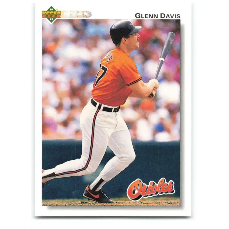1992 Upper Deck #654 Glenn Davis NM-MT Baltimore Orioles Baseball Card - Baseball Card Single