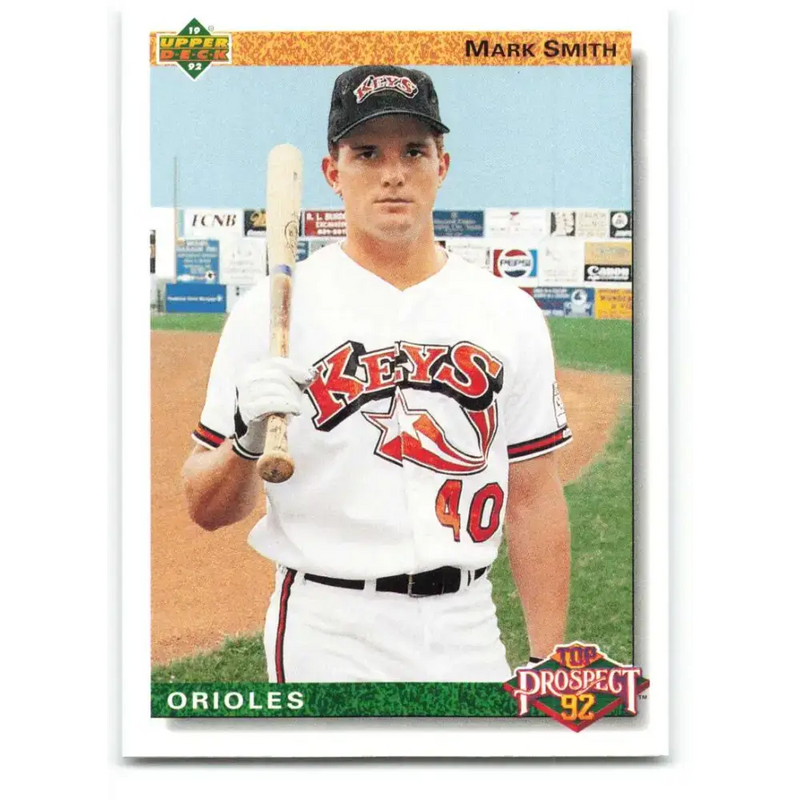 1992 Upper Deck #66 Mark Smith NM-MT RC Rookie Baltimore Orioles Baseball Card - Baseball Card Single