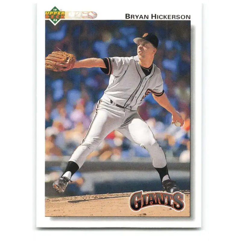 1992 Upper Deck #667 Bryan Hickerson NM-MT RC Rookie San Francisco Giants Baseball Card - Baseball Card Single