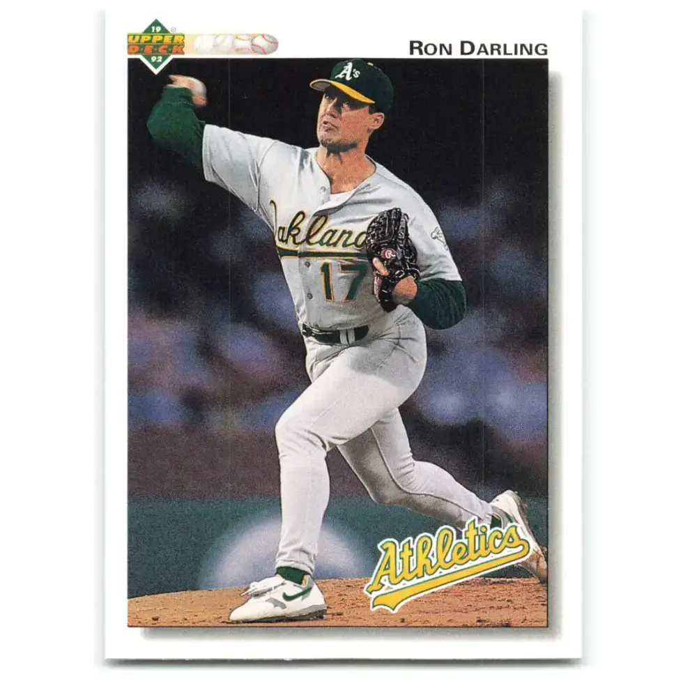 1992 Upper Deck #669 Ron Darling NM-MT Oakland Athletics Baseball Card - Baseball Card Single