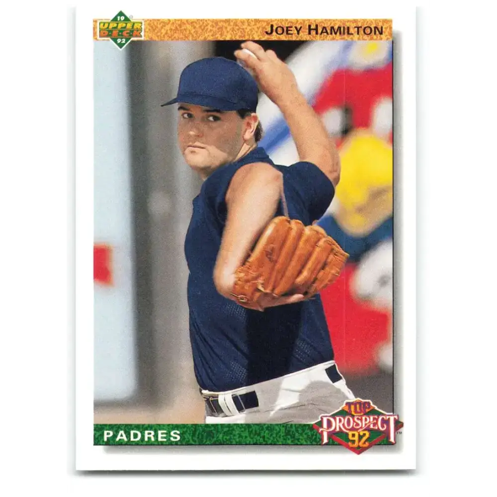 1992 Upper Deck #67 Joey Hamilton NM-MT RC Rookie San Diego Padres Baseball Card - Baseball Card Single