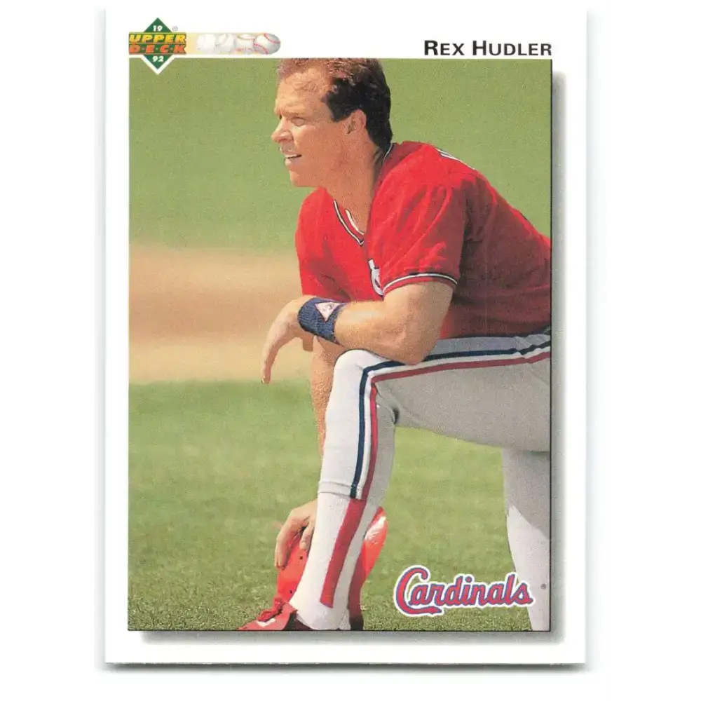 1992 Upper Deck #670 Rex Hudler NM-MT St. Louis Cardinals Baseball Card - Baseball Card Single