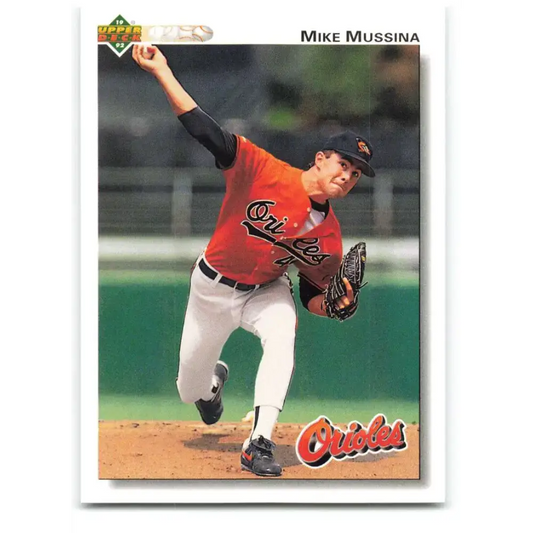 1992 Upper Deck #675 Mike Mussina NM-MT Baltimore Orioles Baseball Card - Baseball Card Single