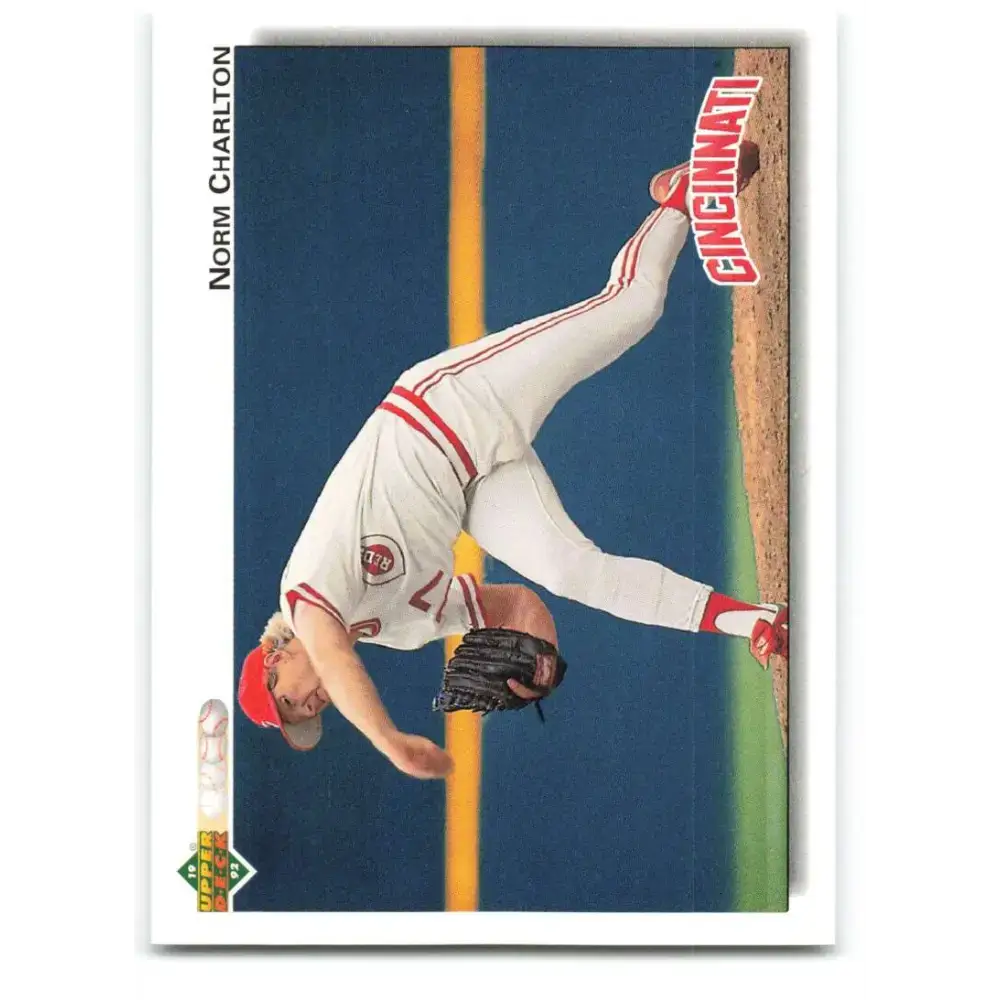 1992 Upper Deck #677 Norm Charlton NM-MT Cincinnati Reds Baseball Card - Baseball Card Single