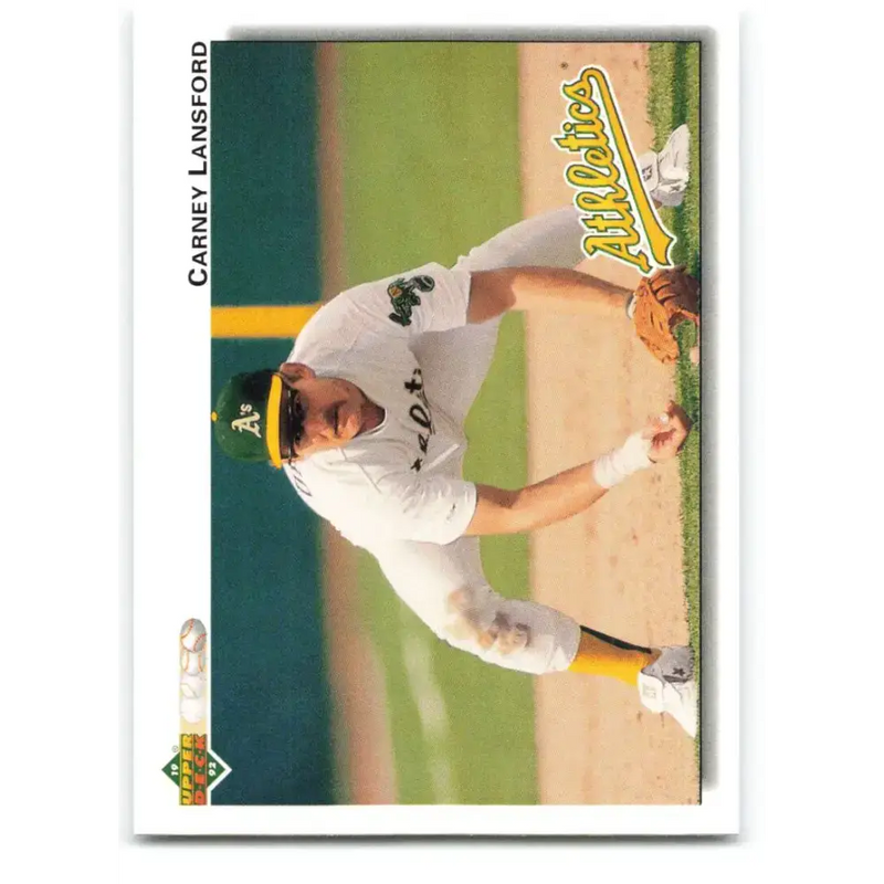 1992 Upper Deck #682 Carney Lansford NM-MT Oakland Athletics Baseball Card - Baseball Card Single