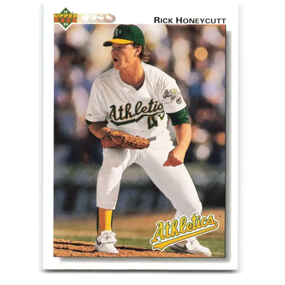 1992 Upper Deck #684 Rick Honeycutt NM-MT Oakland Athletics Baseball Card - Baseball Card Single