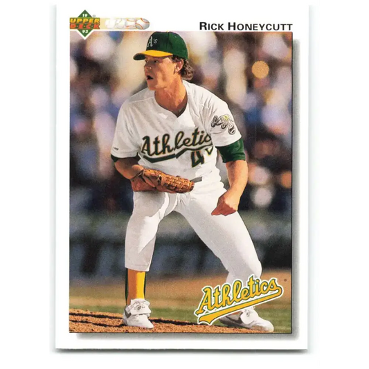 1992 Upper Deck #684 Rick Honeycutt NM-MT Oakland Athletics Baseball Card - Baseball Card Single