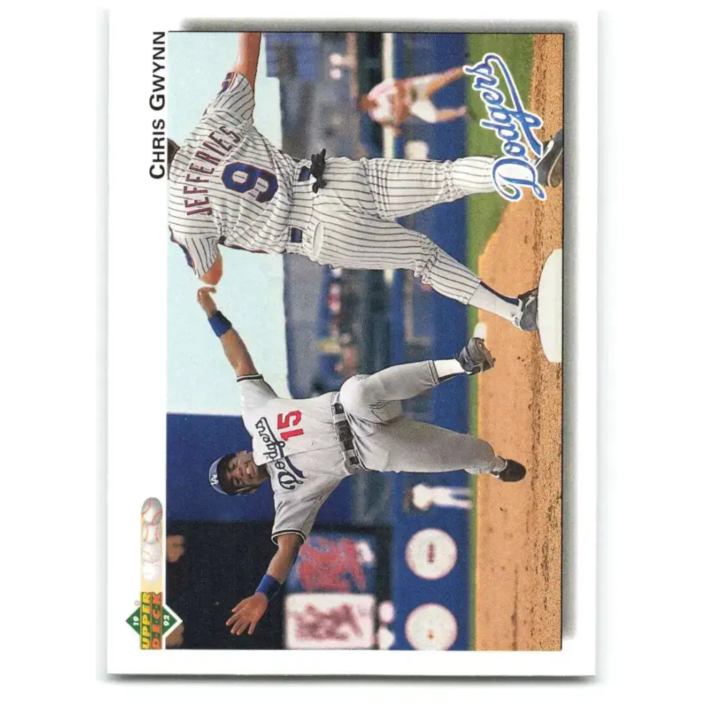 1992 Upper Deck #689 Chris Gwynn NM-MT Los Angeles Dodgers Baseball Card - Baseball Card Single