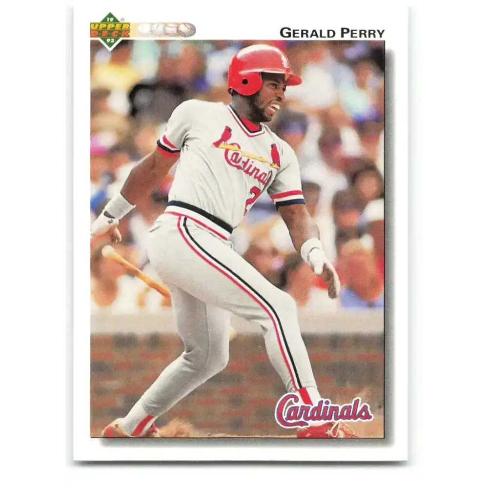 1992 Upper Deck #690 Gerald Perry NM-MT St. Louis Cardinals Baseball Card - Baseball Card Single