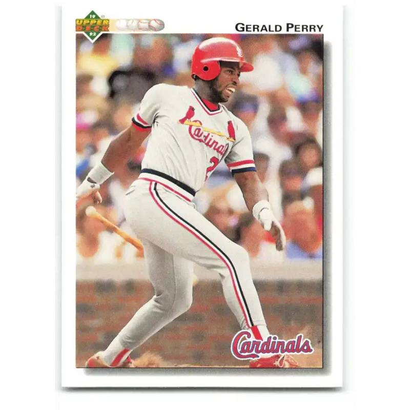 1992 Upper Deck #690 Gerald Perry NM-MT St. Louis Cardinals Baseball Card - Baseball Card Single