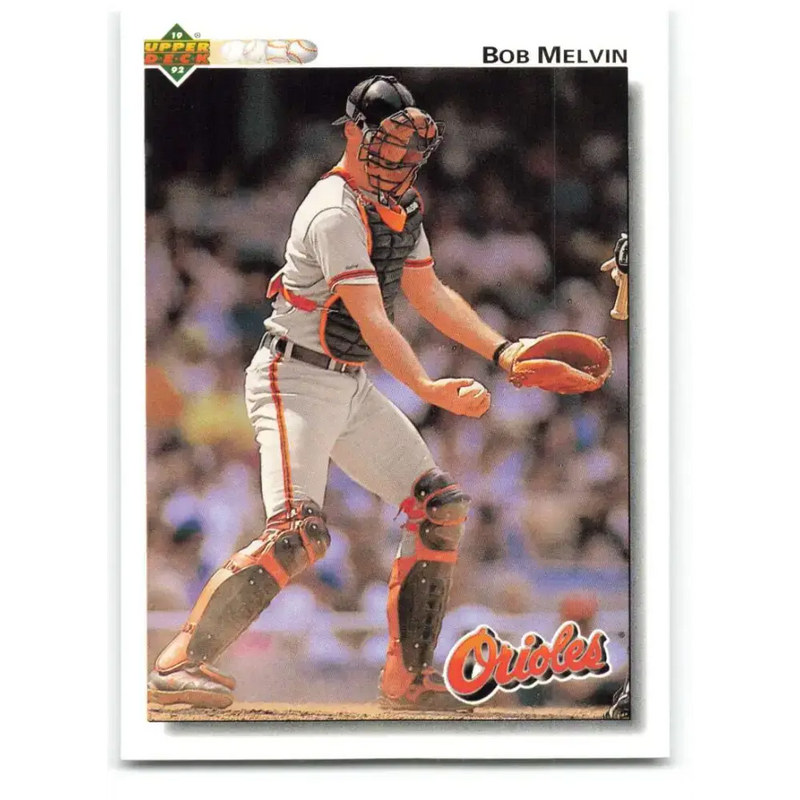 1992 Upper Deck #692 Bob Melvin NM-MT Baltimore Orioles Baseball Card - Baseball Card Single