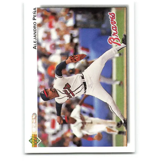 1992 Upper Deck #694 Alejandro Pena NM-MT Atlanta Braves Baseball Card - Baseball Card Single