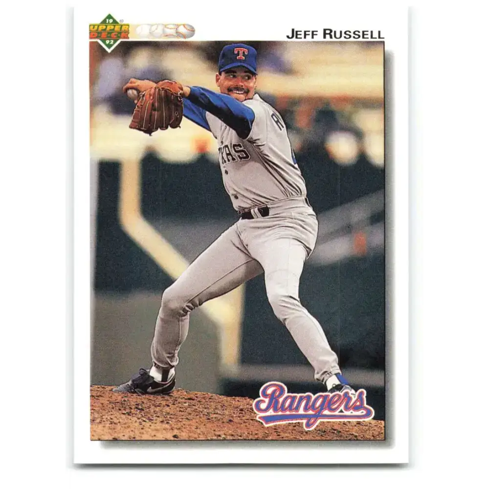 1992 Upper Deck #695 Jeff Russell NM-MT Texas Rangers Baseball Card - Baseball Card Single