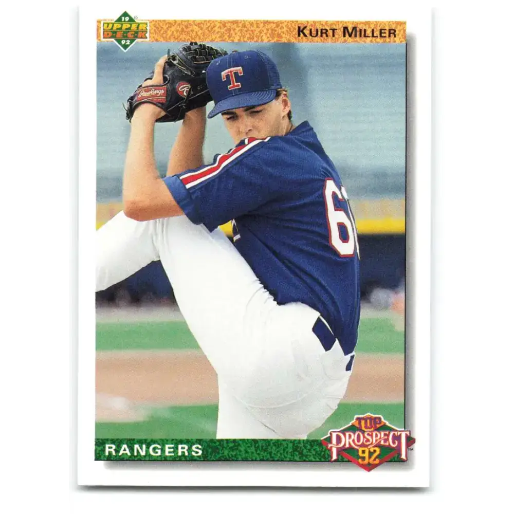 1992 Upper Deck #70 Kurt Miller TP NM-MT Texas Rangers Baseball Card - Baseball Card Single