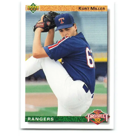1992 Upper Deck #70 Kurt Miller TP NM-MT Texas Rangers Baseball Card - Baseball Card Single