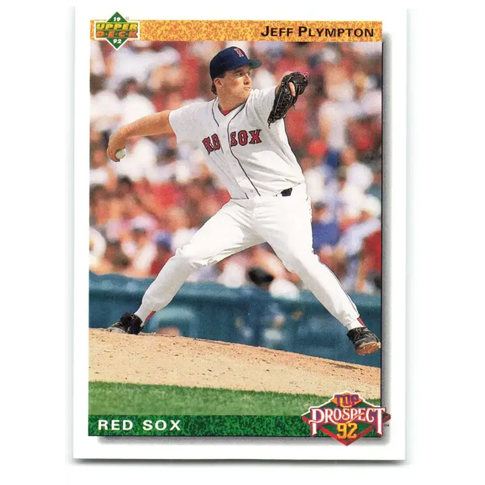 1992 Upper Deck #71 Jeff Plympton TP NM-MT Boston Red Sox Baseball Card - Baseball Card Single