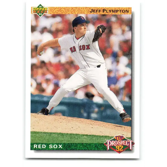 1992 Upper Deck #71 Jeff Plympton TP NM-MT Boston Red Sox Baseball Card - Baseball Card Single