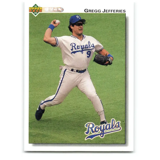 1992 Upper Deck #725 Gregg Jefferies NM-MT Kansas City Royals Baseball Card - Baseball Card Single
