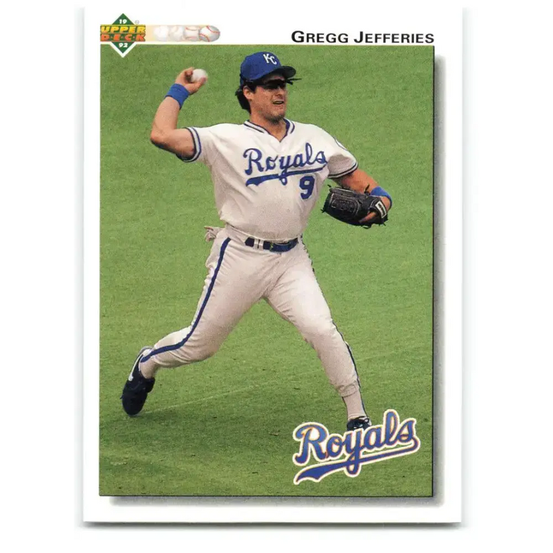 1992 Upper Deck #725 Gregg Jefferies NM-MT Kansas City Royals Baseball Card - Baseball Card Single