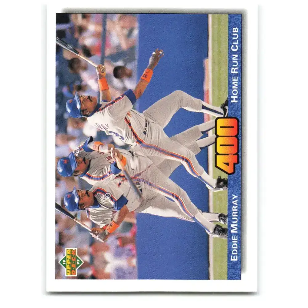 1992 Upper Deck #728 Eddie Murray 400 HR NM-MT New York Mets Baseball Card - Baseball Card Single