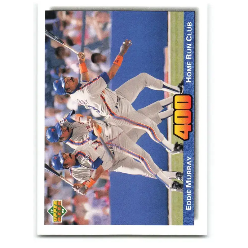 1992 Upper Deck #728 Eddie Murray 400 HR NM-MT New York Mets Baseball Card - Baseball Card Single