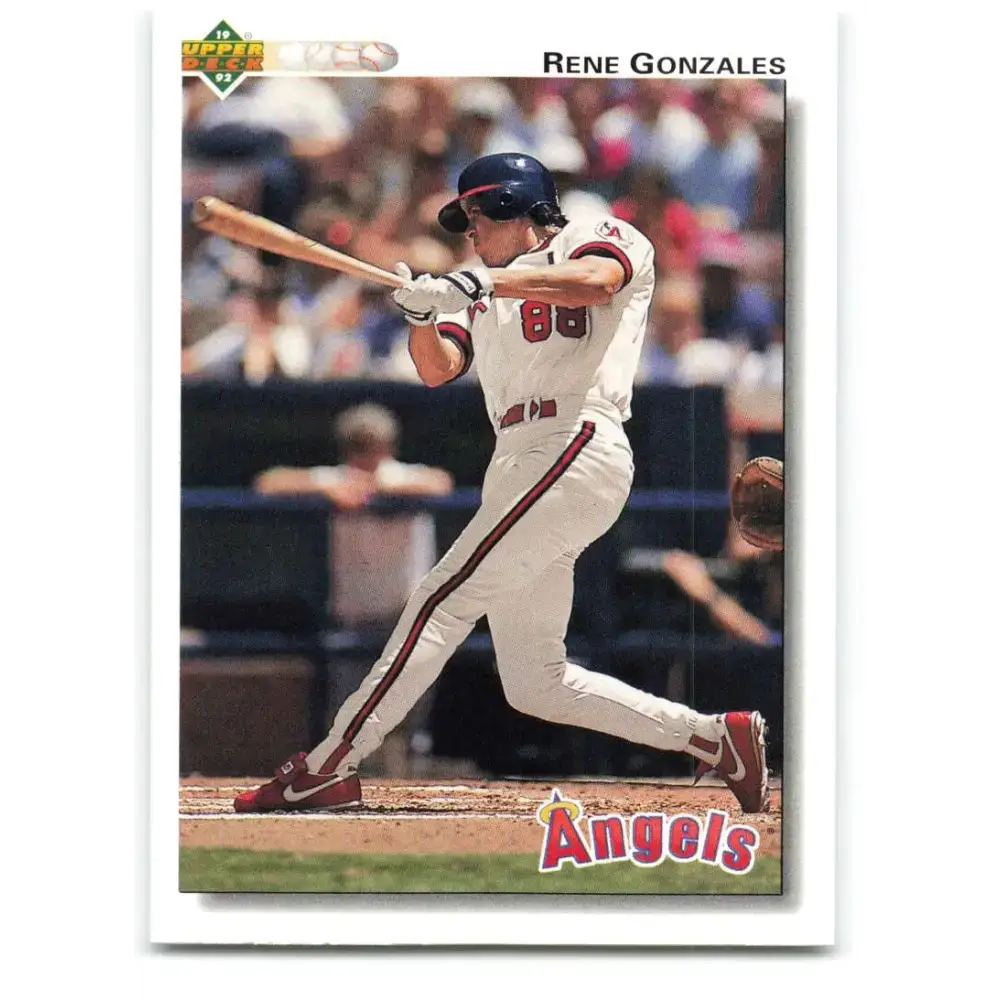 1992 Upper Deck #729 Rene Gonzales NM-MT California Angels Baseball Card - Baseball Card Single