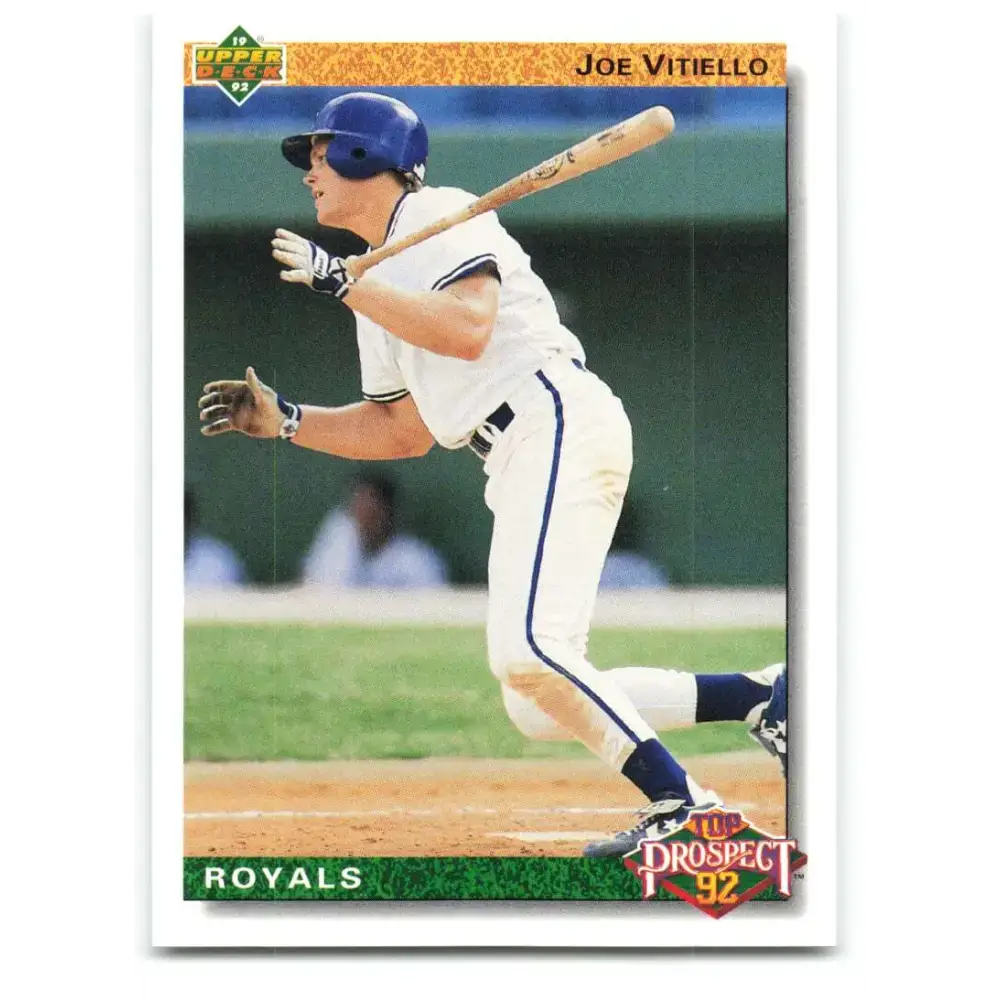 1992 Upper Deck #73 Joe Vitiello NM-MT RC Rookie Kansas City Royals Baseball Card - Baseball Card Single