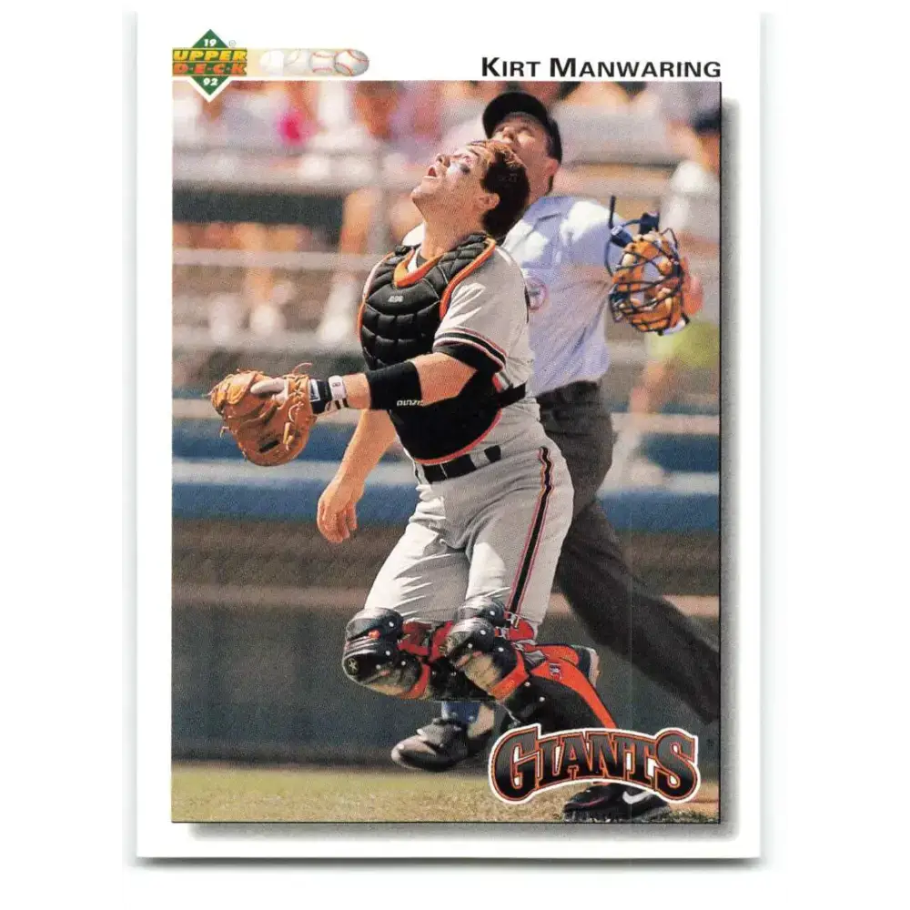 1992 Upper Deck #740 Kirt Manwaring NM-MT San Francisco Giants Baseball Card - Baseball Card Single