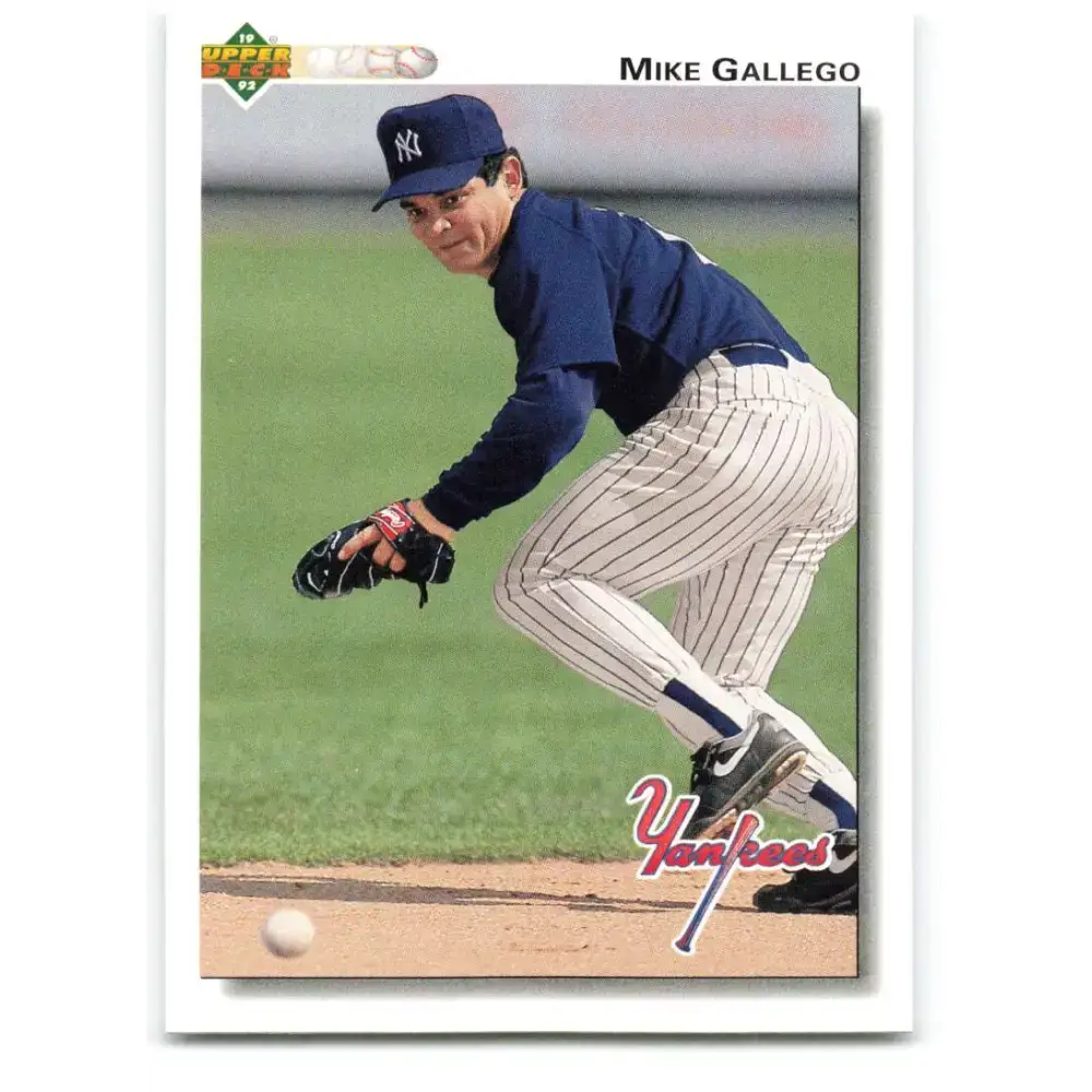 1992 Upper Deck #750 Mike Gallego NM-MT New York Yankees Baseball Card - Baseball Card Single