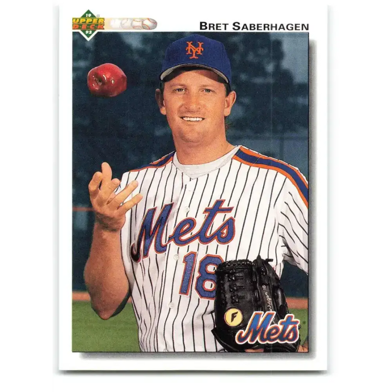 1992 Upper Deck #751 Bret Saberhagen NM-MT New York Mets Baseball Card - Baseball Card Single