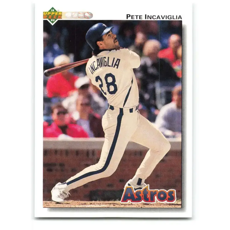 1992 Upper Deck #759 Pete Incaviglia NM-MT Houston Astros Baseball Card - Baseball Card Single