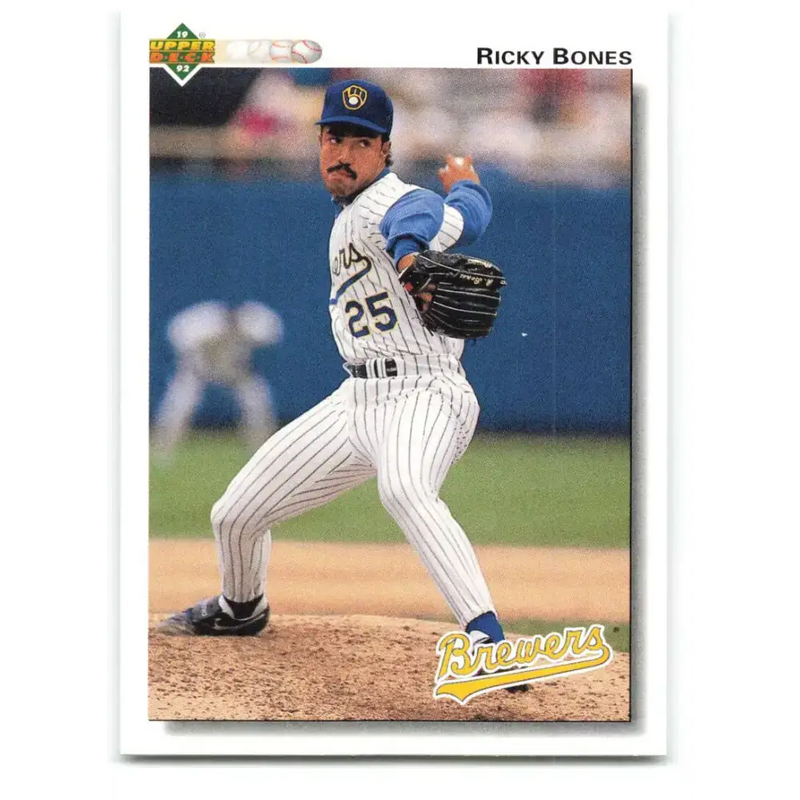 1992 Upper Deck #762 Ricky Bones NM-MT Milwaukee Brewers Baseball Card - Baseball Card Single