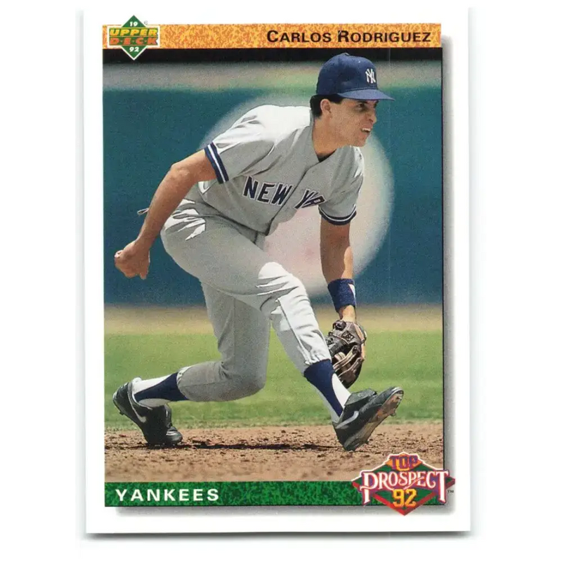 1992 Upper Deck #77 Carlos Rodriguez TP NM-MT New York Yankees Baseball Card - Baseball Card Single