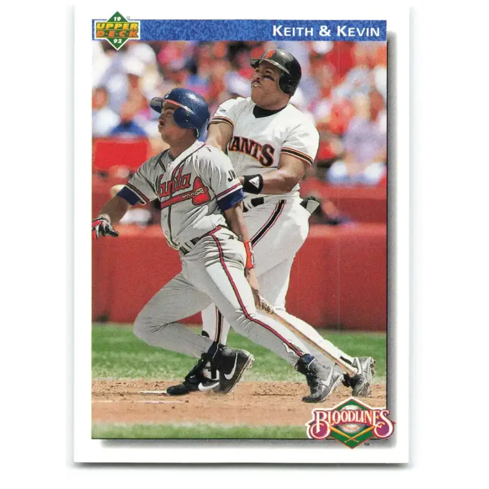 1992 Upper Deck #80 Keith Mitchell/Kevin Mitchell NM-MT San Francisco Giants/Atlanta Braves Baseball Card - Baseball