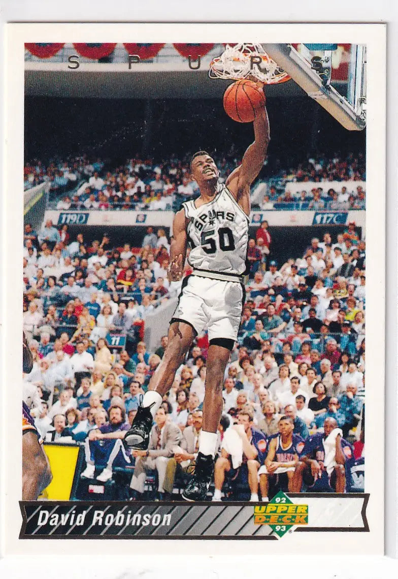 1992 UPPER DECK #82 DAVID ROBINSON- SAN ANTONIO SPURS - Basketball Card Single