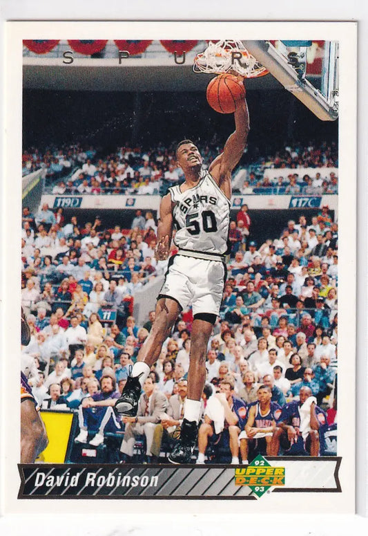 1992 UPPER DECK #82 DAVID ROBINSON- SAN ANTONIO SPURS - Basketball Card Single