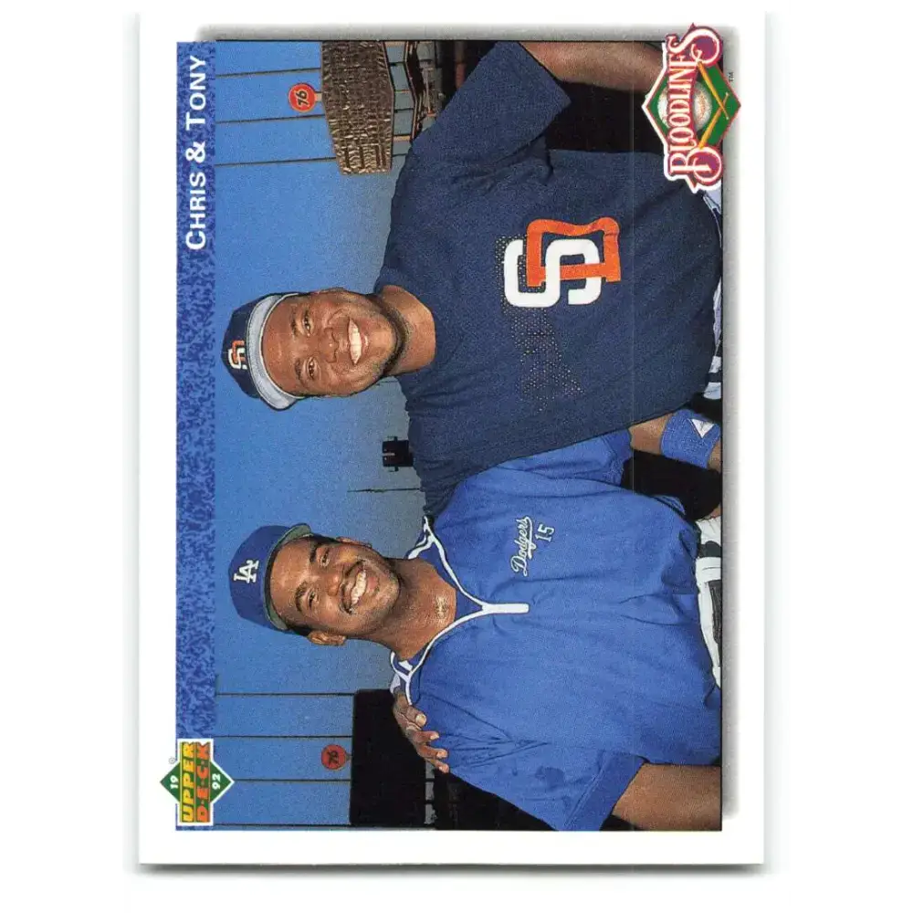 1992 Upper Deck #83 Chris Gwynn/Tony Gwynn NM-MT San Diego Padres/Los Angeles Dodgers Baseball Card - Baseball Card