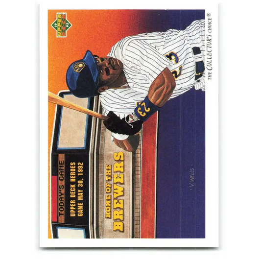 1992 Upper Deck #97 Greg Vaughn TC NM-MT Milwaukee Brewers Baseball Card - Baseball Card Single