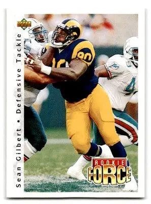 1992 Upper Deck Football Sean Gilbert #424 RC Los Angeles Rams - Football Card Single