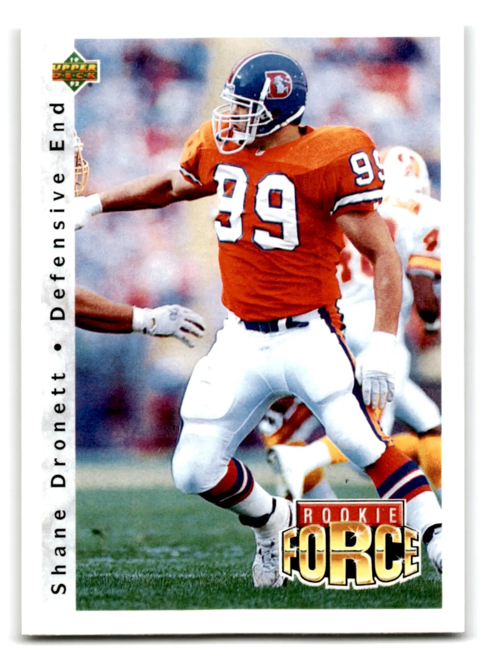 1992 Upper Deck Football Shane Dronett #407 RC Denver Broncos - Football Card Single