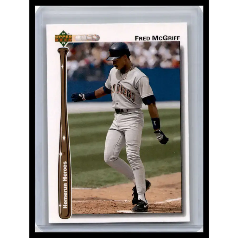 1992 Upper Deck #HR10 Fred McGriff NM-MT San Diego Padres Baseball Card - Baseball Card Single