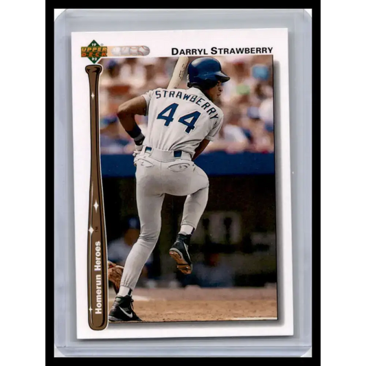 1992 Upper Deck #HR16 Darryl Strawberry NM-MT Los Angeles Dodgers Baseball Card - Baseball Card Single