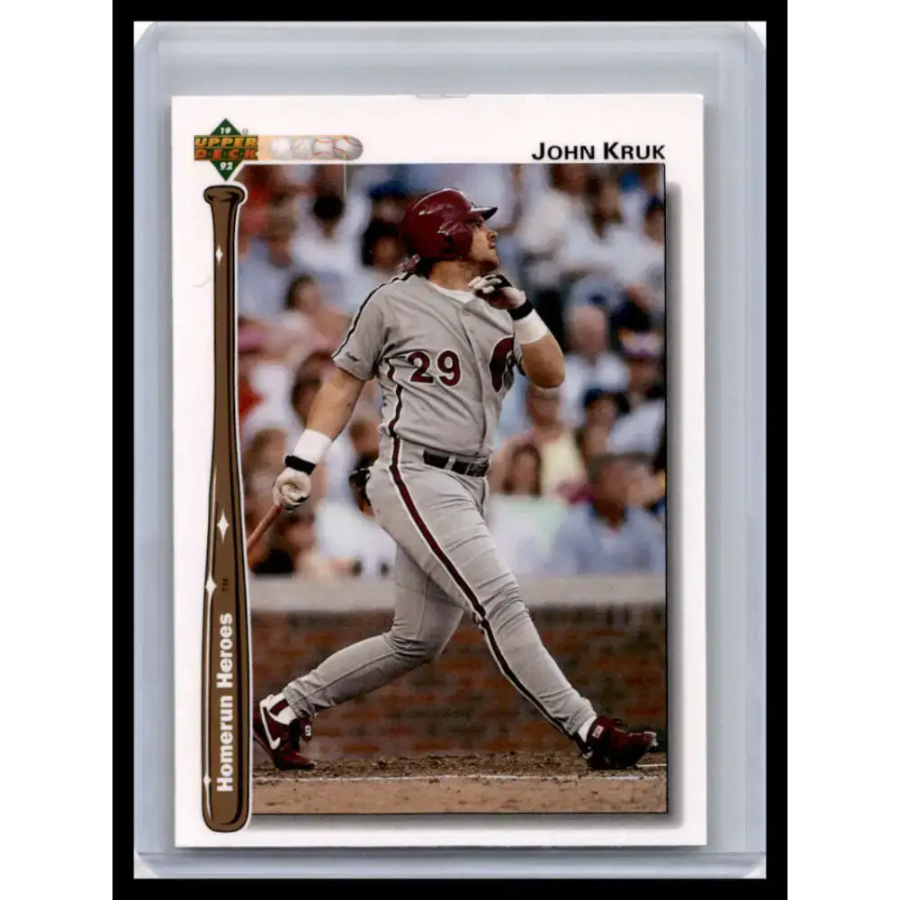 1992 Upper Deck #HR23 John Kruk NM-MT Philadelphia Phillies Baseball Card - Baseball Card Single