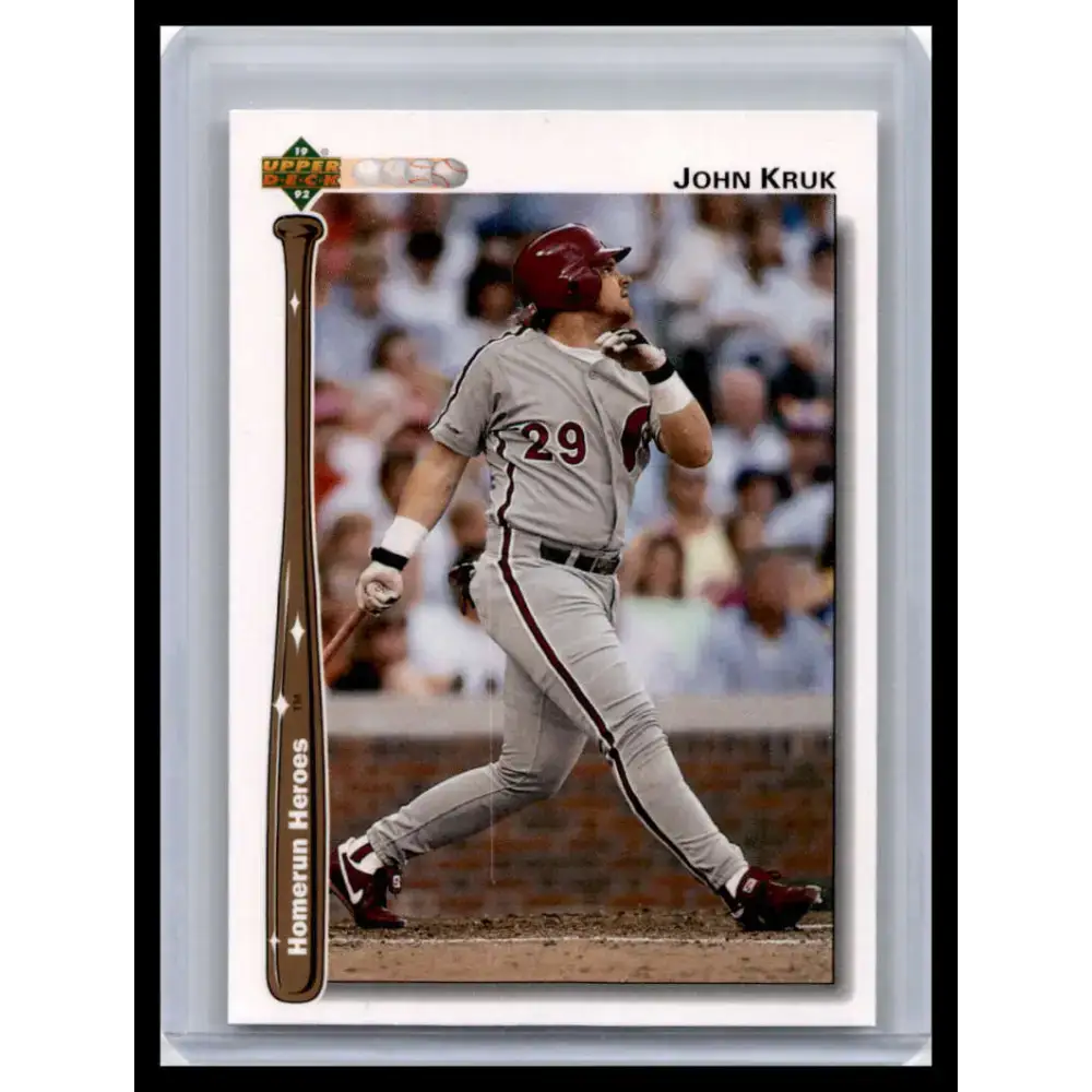 1992 Upper Deck #HR23 John Kruk NM-MT Philadelphia Phillies Baseball Card - Baseball Card Single