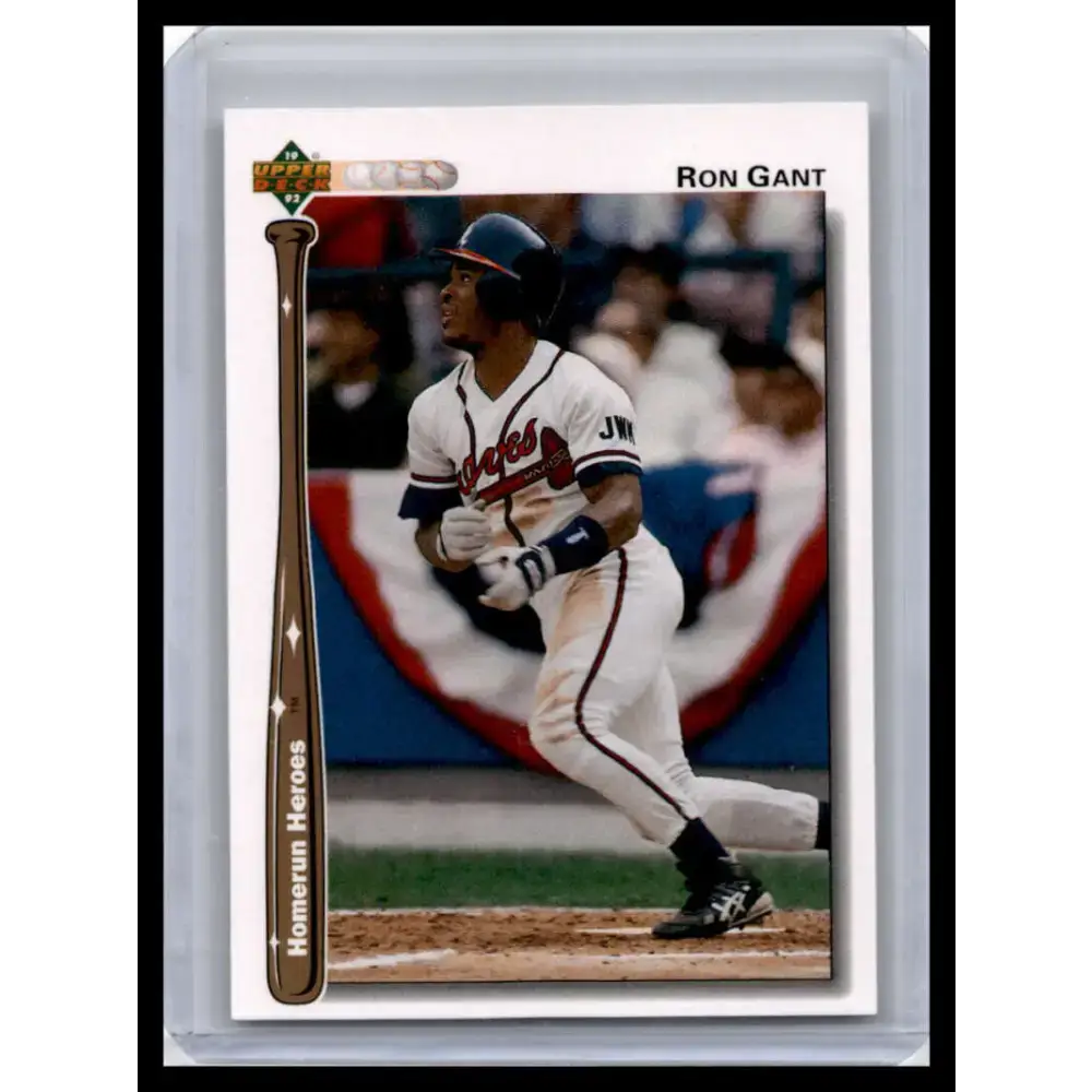 1992 Upper Deck #HR7 Ron Gant NM-MT Atlanta Braves Baseball Card - Baseball Card Single