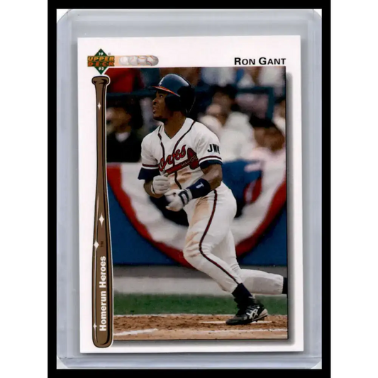 1992 Upper Deck #HR7 Ron Gant NM-MT Atlanta Braves Baseball Card - Baseball Card Single